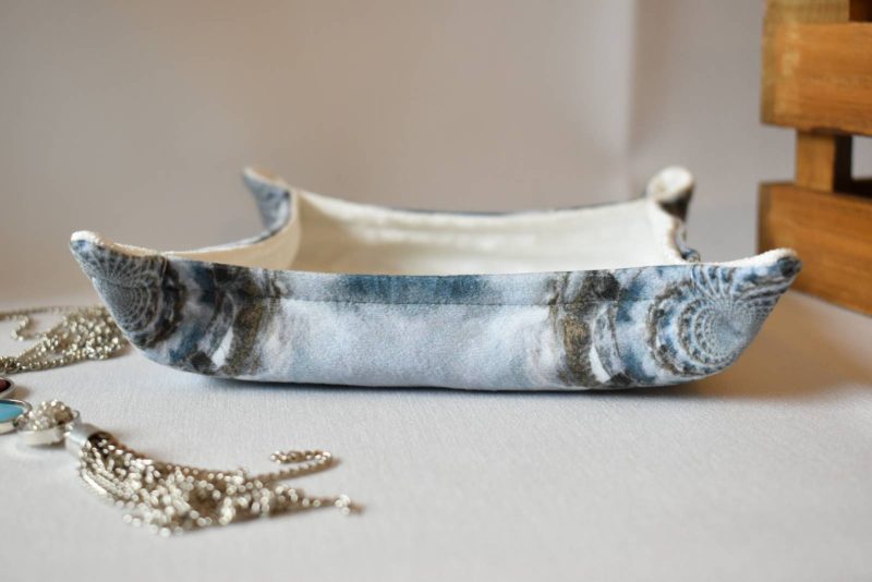 Coira Handmade Trinket Tray, Fabric Accessory Storage Holder