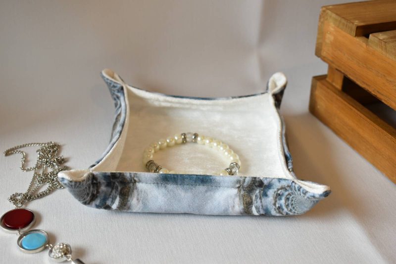 Coira Handmade Trinket Tray, Fabric Accessory Storage Holder