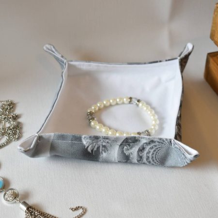 Zoria Handmade Trinket Tray, Fabric Accessory Storage Holder
