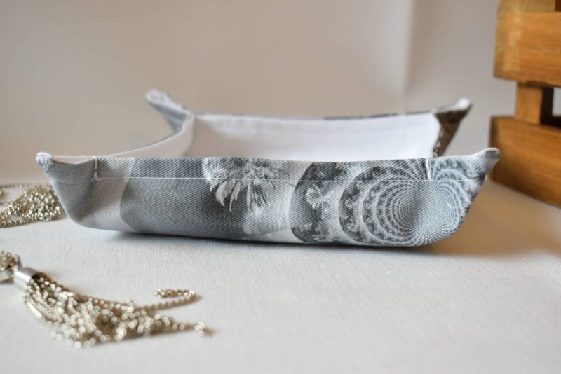 Zoria Handmade Trinket Tray, Fabric Accessory Storage Holder