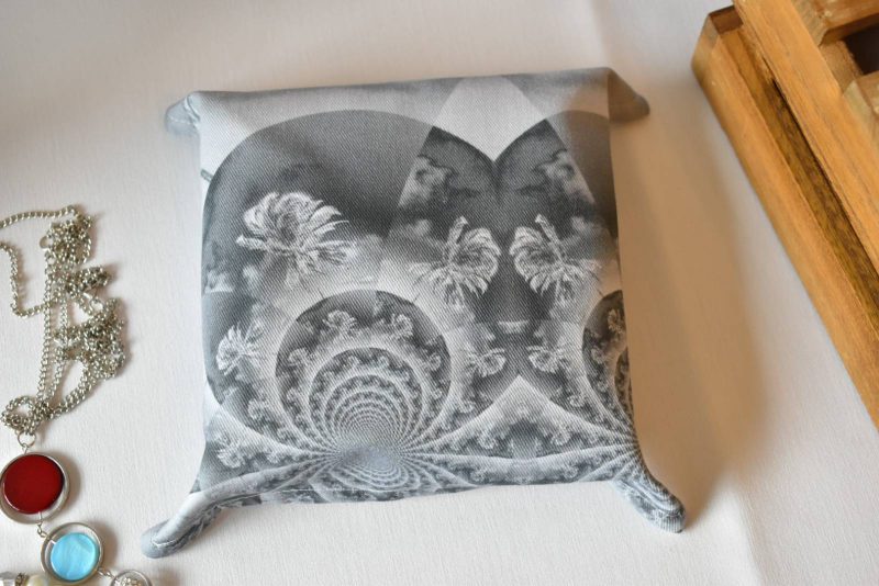 Zoria Handmade Trinket Tray, Fabric Accessory Storage Holder