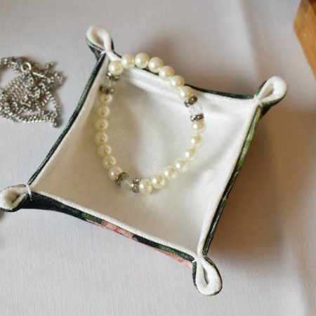 Ayana Handmade Trinket Tray, Fabric Accessory Storage Holder