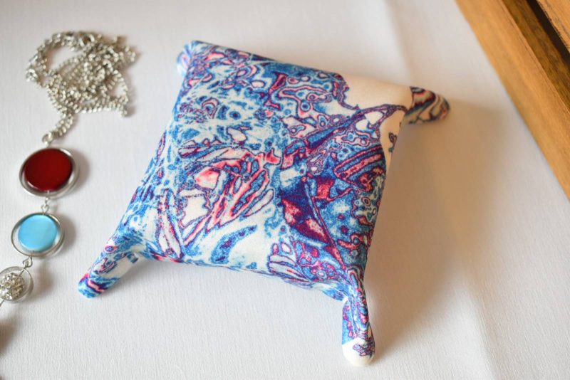 Roxana Handmade Trinket Tray, Fabric Accessory Storage Holder
