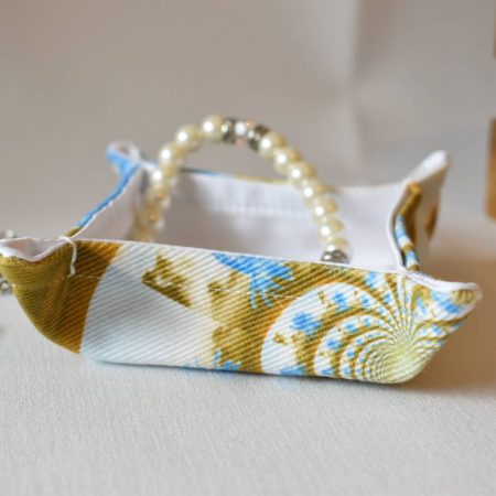 Ora Handmade Trinket Tray, Fabric Accessory Storage Holder