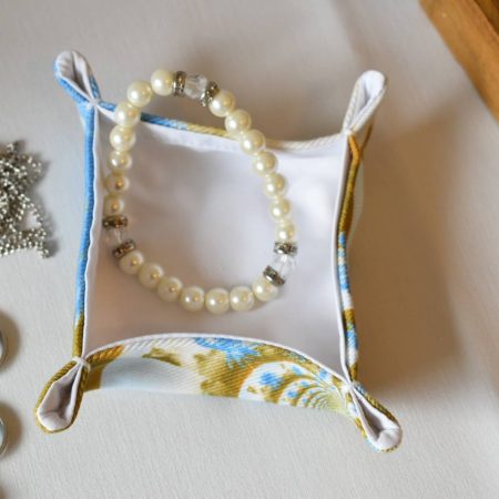 Ora Handmade Trinket Tray, Fabric Accessory Storage Holder