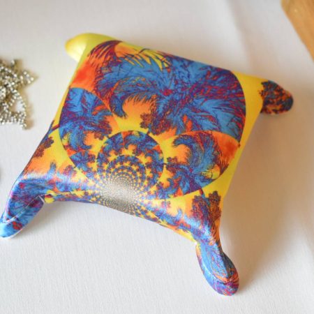Kamyra Handmade Trinket Tray, Fabric Accessory Storage Holder