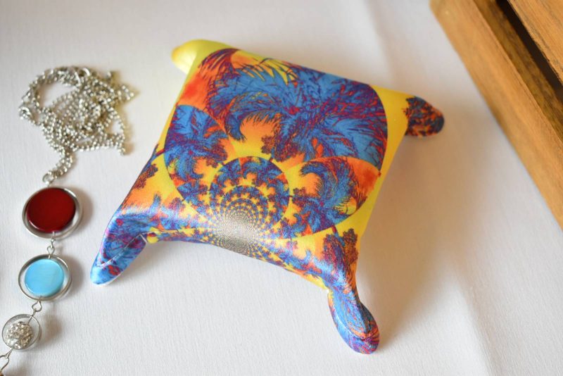 Kamyra Handmade Trinket Tray, Fabric Accessory Storage Holder
