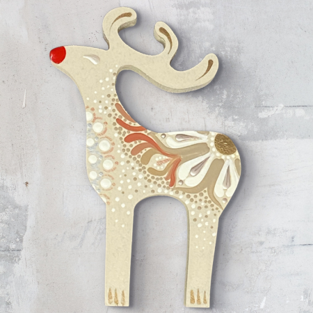 Mandala Reindeer Keepsake christmas decoration