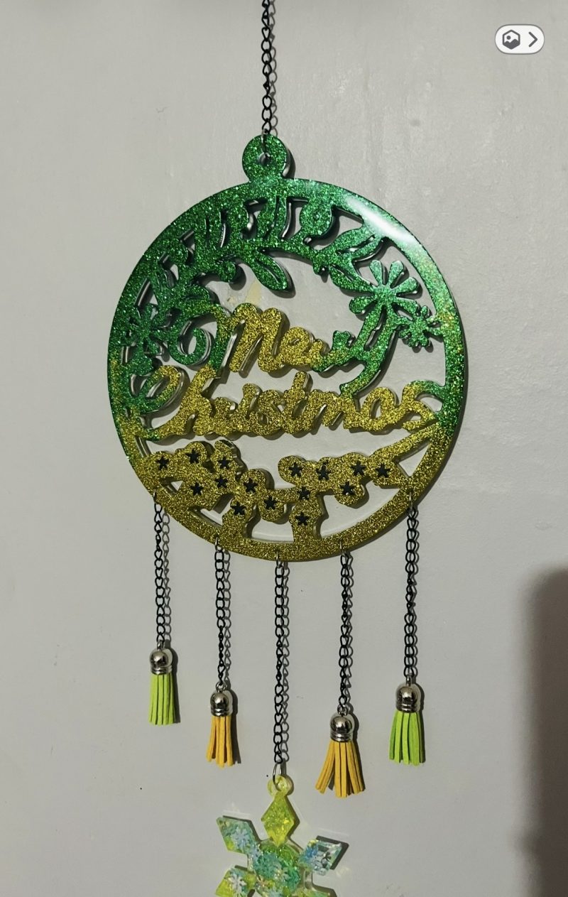 Merry Christmas hanging decoration