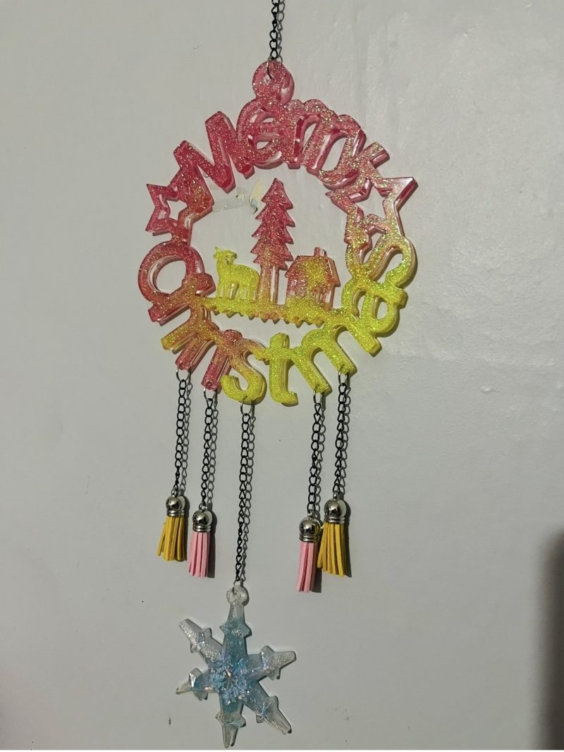 Merry Christmas hanging decoration