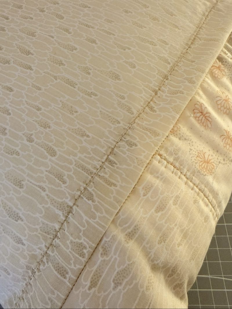 Set of Handmade Quilted Patchwork Cushion Covers –Boho/ Vintage Beige