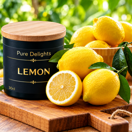 Lemon soy wax candle - small or large