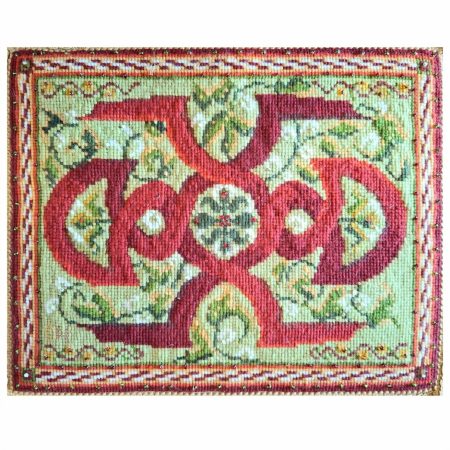 Tapestry Kit-Red Knotwork traditional design to sew in cross-stitch