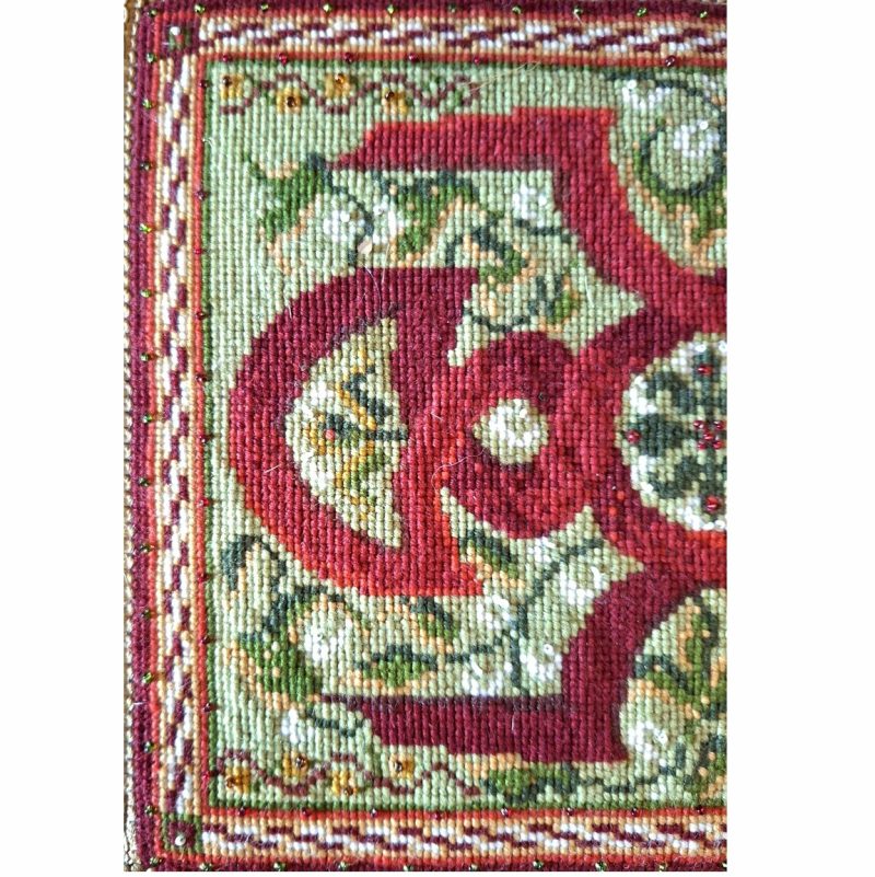 Tapestry Kit-Red Knotwork traditional design to sew in cross-stitch
