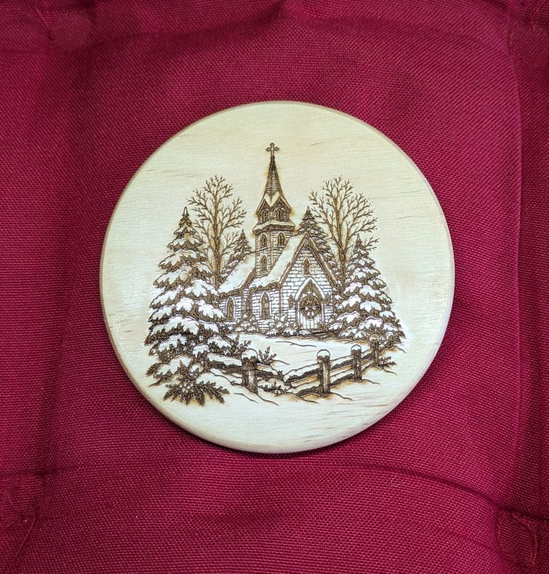 Wooden Christmas Coasters