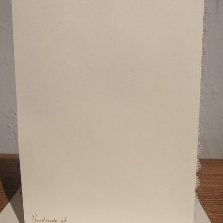 "Sending Love" handmade yellow card with a bee theme and side ribbon
