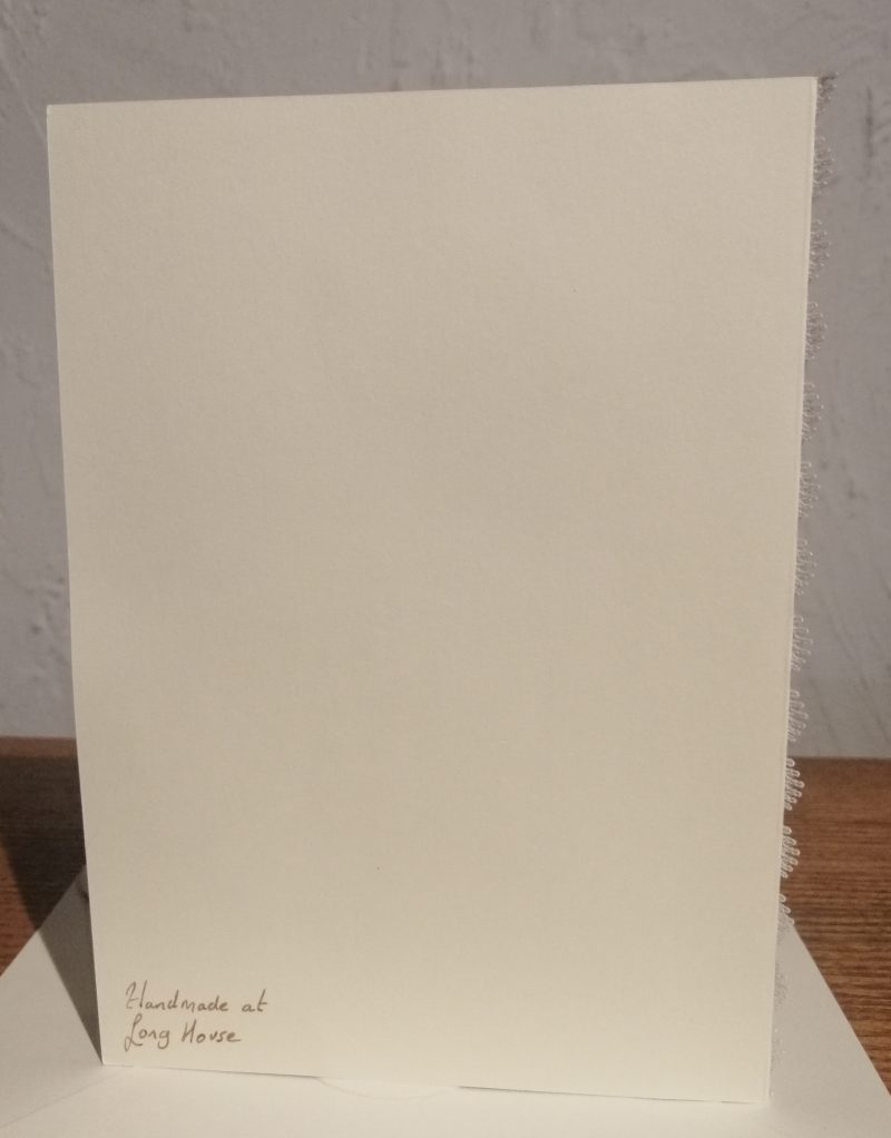 "Sending Love" handmade yellow card with a bee theme and side ribbon