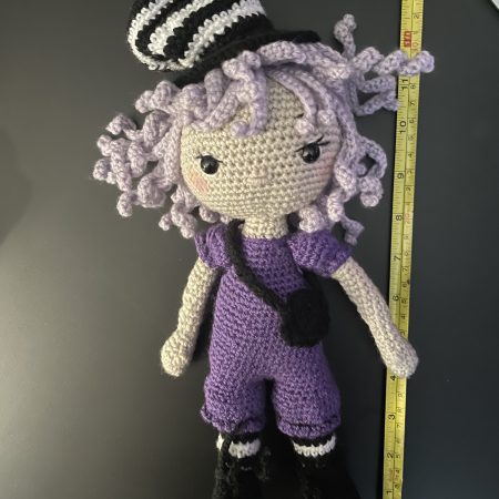 Handmade OOAK alternative goth doll crochet amigurumi