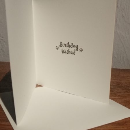 Happy Birthday Card in a dark simple design
