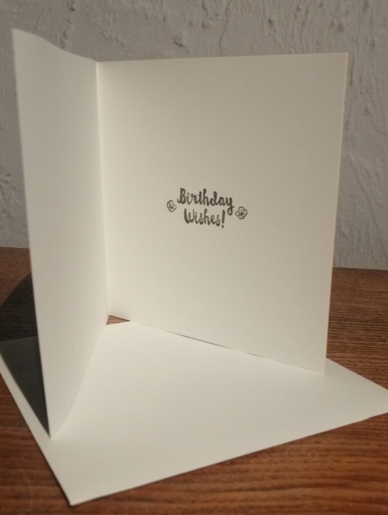 Happy Birthday Card in a dark simple design