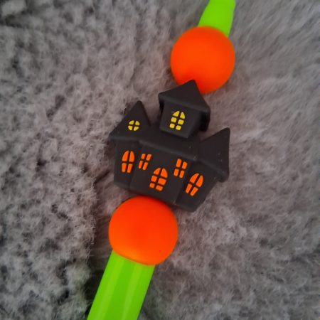 Halloween Beaded Pen with Silicone Beads