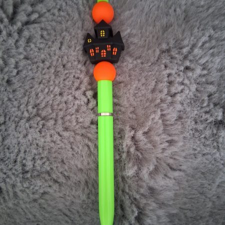 Halloween Beaded Pen with Silicone Beads