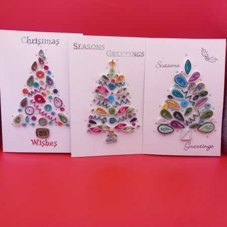 Christmas Cards quilled design.