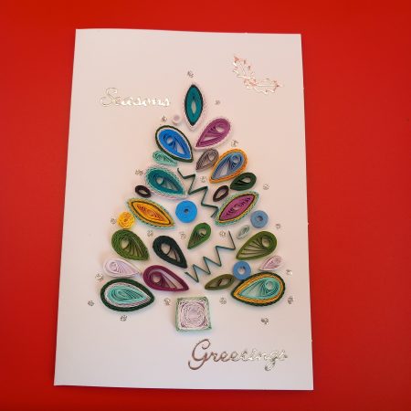 Christmas Cards quilled design.