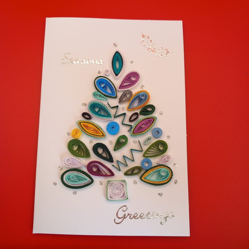 Christmas Cards quilled design.