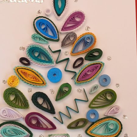 Christmas Cards quilled design.