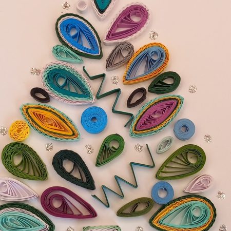 Christmas Cards quilled design.