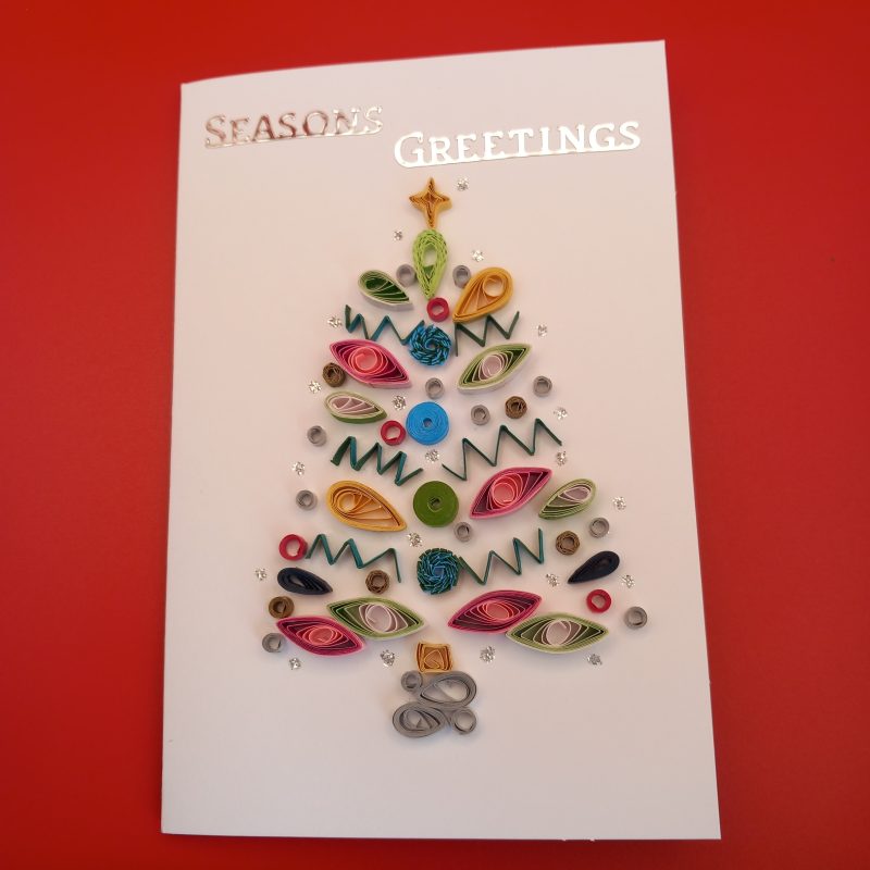 Christmas Cards quilled design.