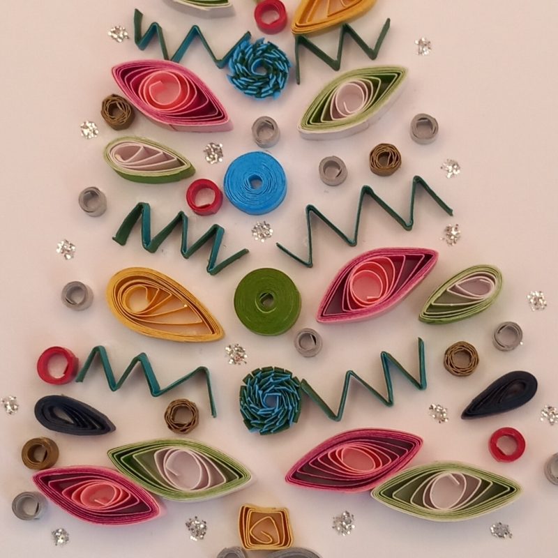 Christmas Cards quilled design.