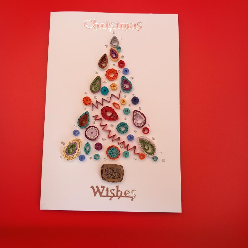 Christmas Cards quilled design.