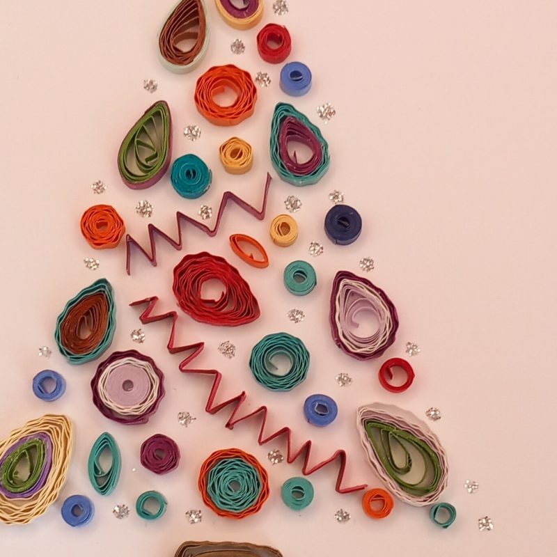 Christmas Cards quilled design.