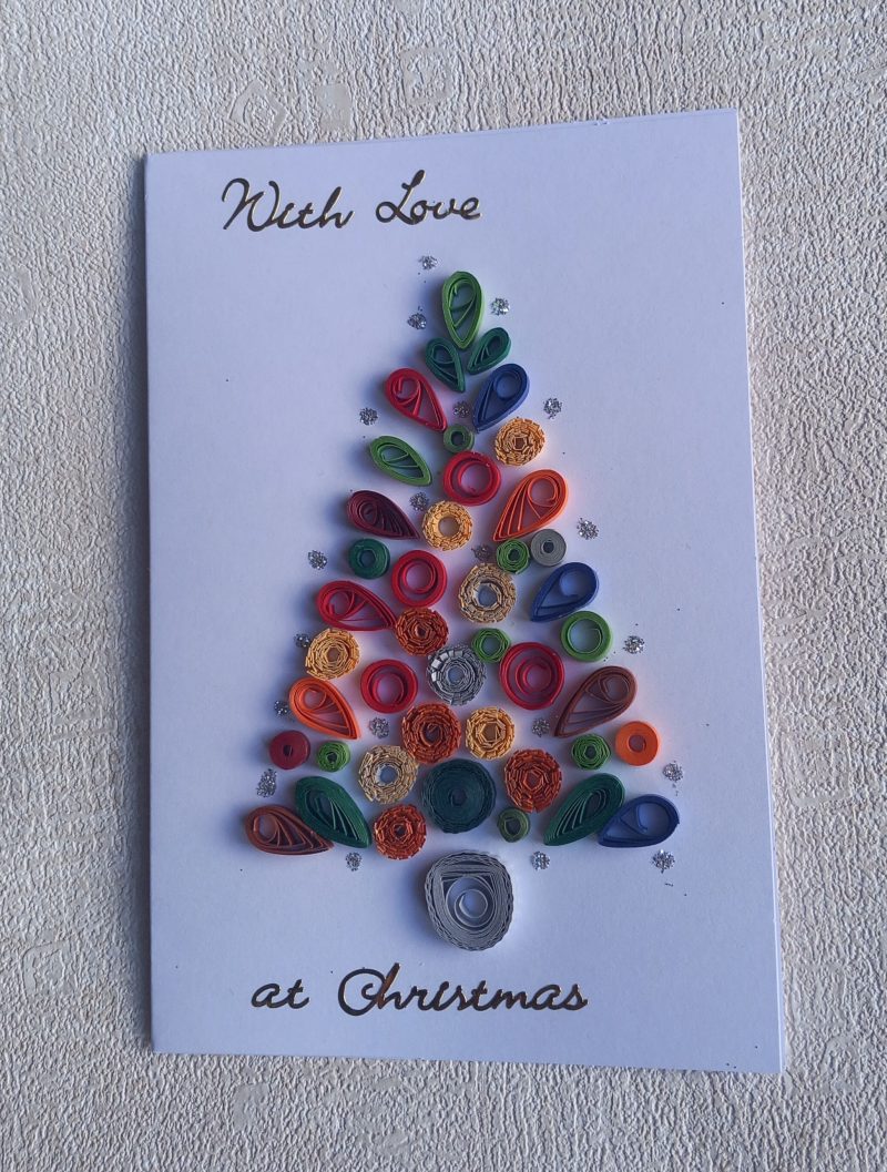 Christmas Cards quilled design