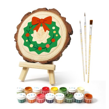 DIY Wood Art Paint by Number Kit | Wreath