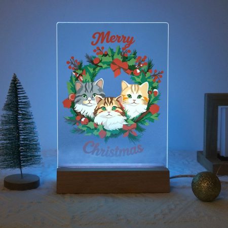 LED Light Paint By Number | Xmas 3 Cats