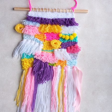 Woven wall hanging, handmade