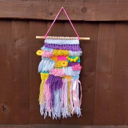 Woven wall hanging, handmade