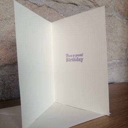 "Happy Birthday" handmade card with beautiful butterflies