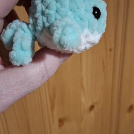 Handmade Crocheted Whale Plushie, Soft Chenille, Custom Colours (Copy)