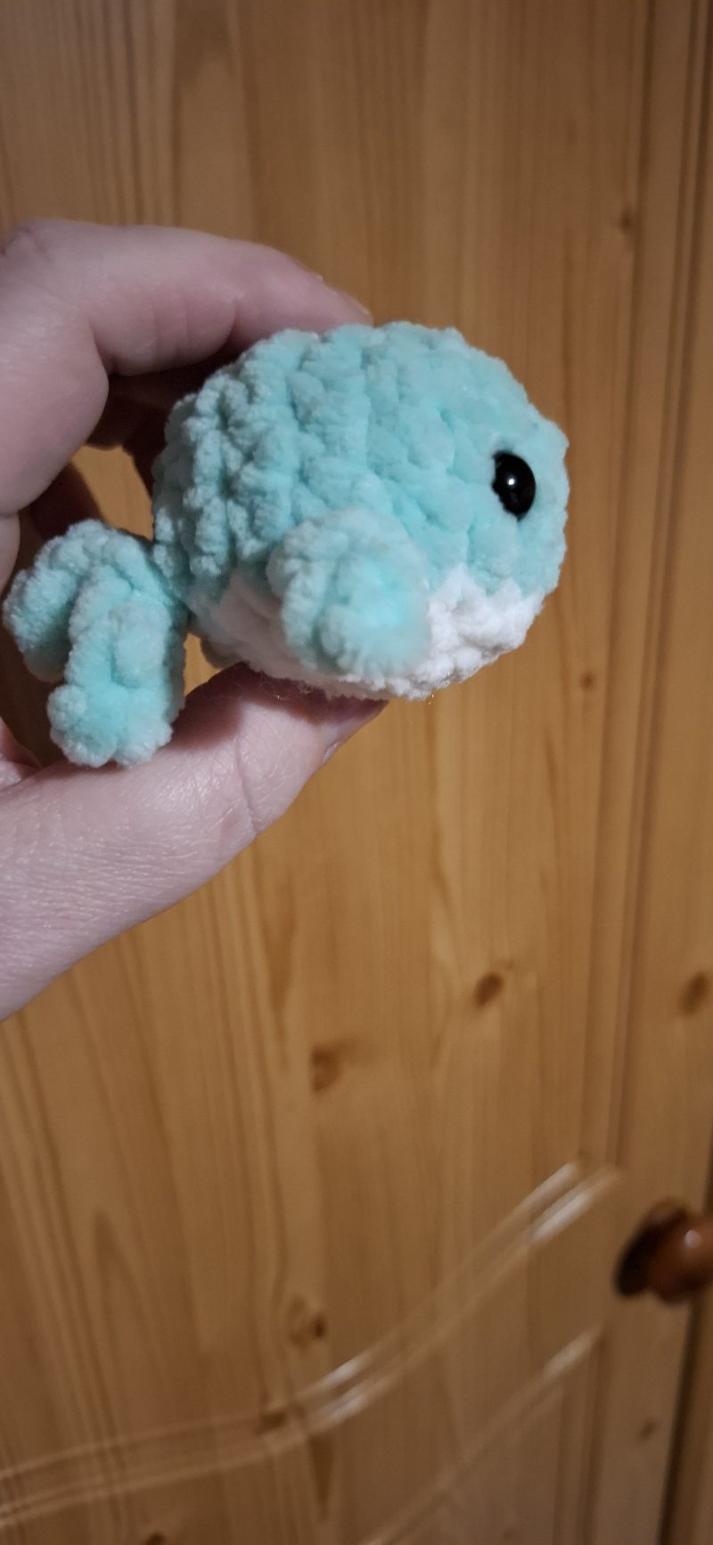 Handmade Crocheted Whale Plushie, Soft Chenille, Custom Colours (Copy)