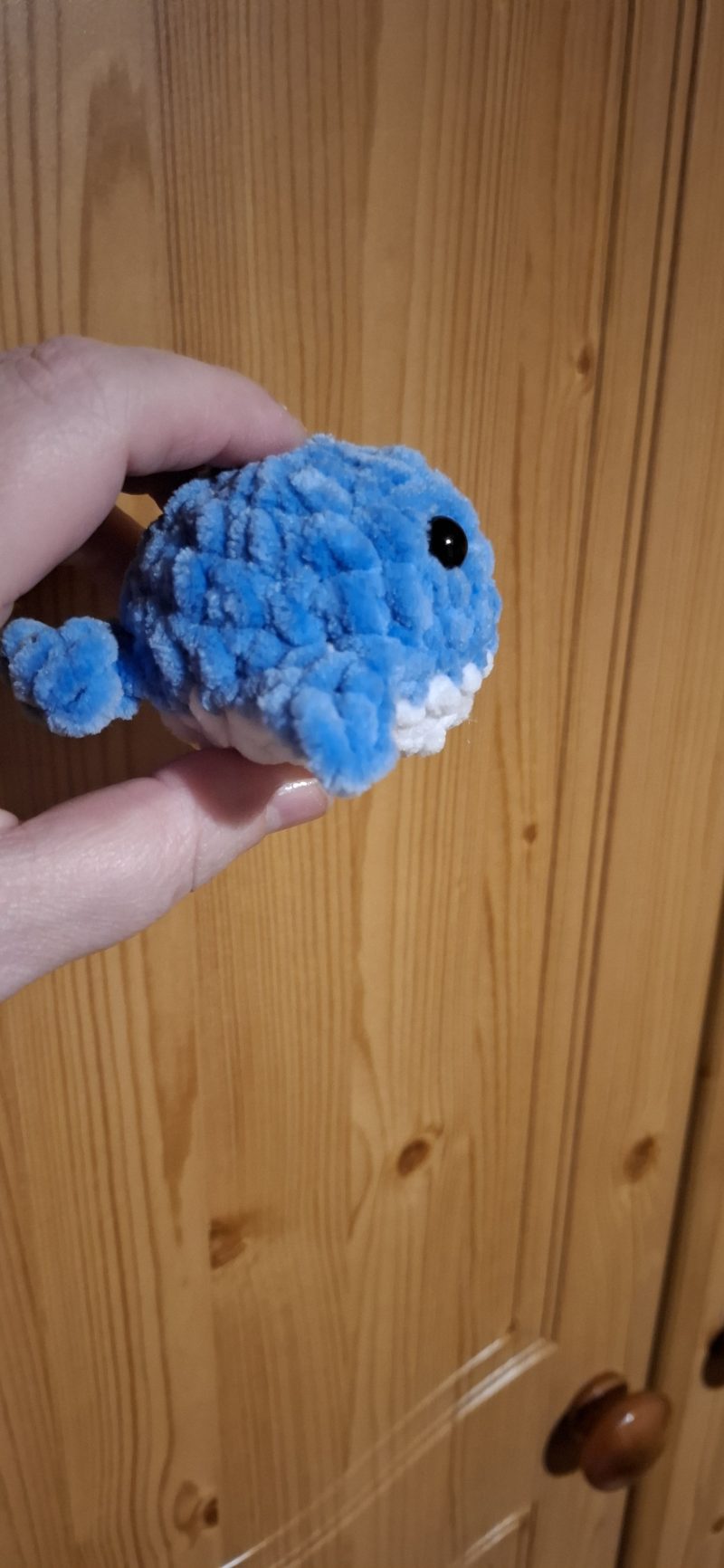 Handmade Crocheted Whale Plushie, Soft Chenille, Custom Colours (Copy)