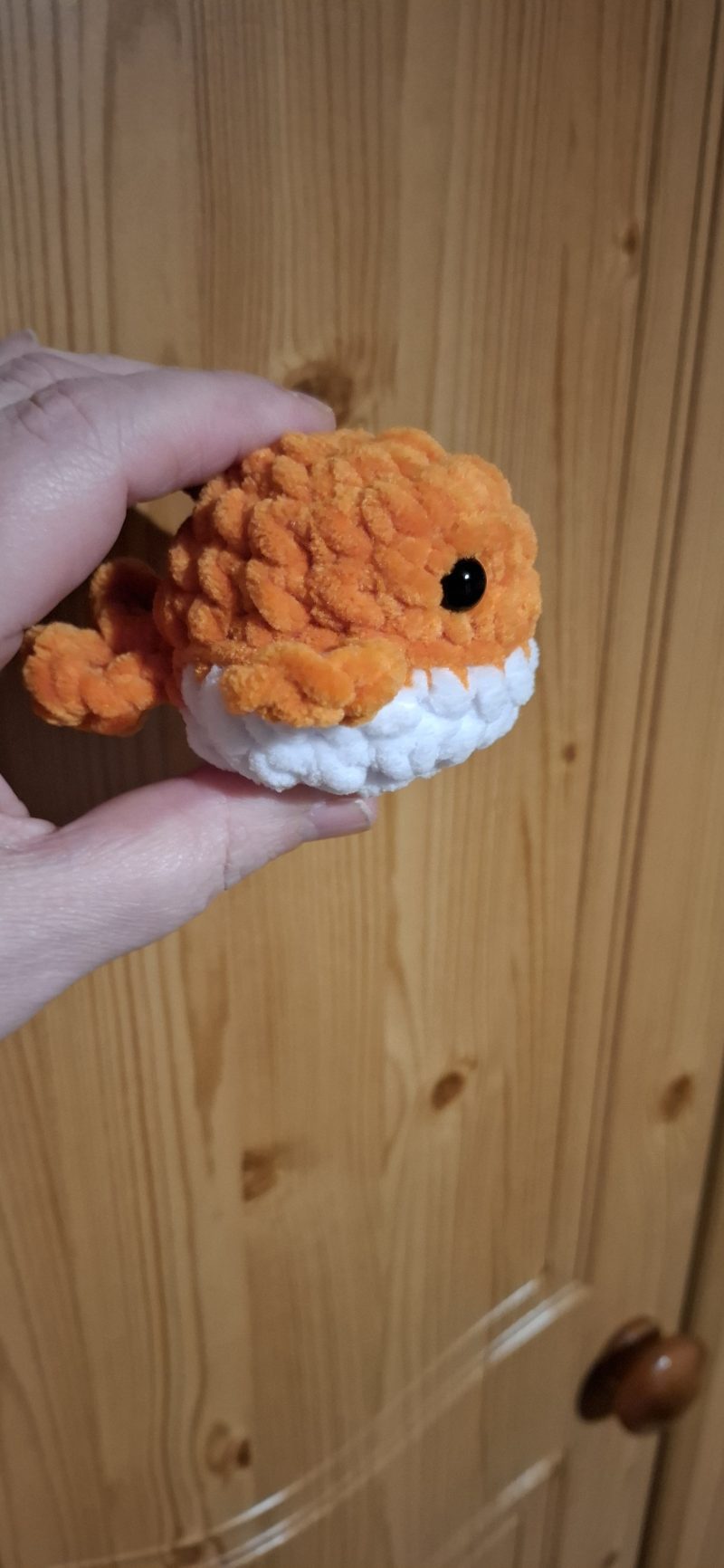 Handmade Crocheted Whale Plushie, Soft Chenille, Custom Colours (Copy)