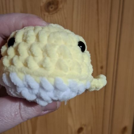 Handmade Crocheted Whale Plushie, Soft Chenille, Custom Colours (Copy)