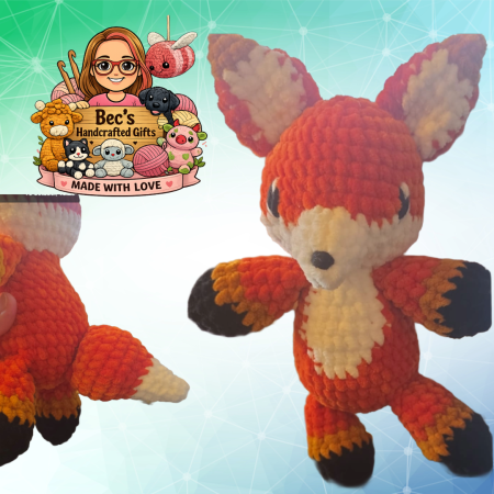 UKCA TESTED FOX PLUSHIE - BABY SAFE SOFT TOY