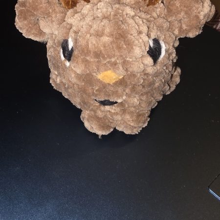 Mini Reindeer Plushie Handmade Chenille Christmas Toy