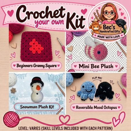 Crochet Your Own - Crochet Phone Case Kit with Hook and Yarn