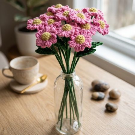 Handmade Crochet Daisy Flower- Perfect gift for loved ones